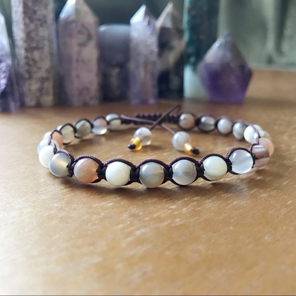 Handmade} Botswana Banded Agate Bracelet